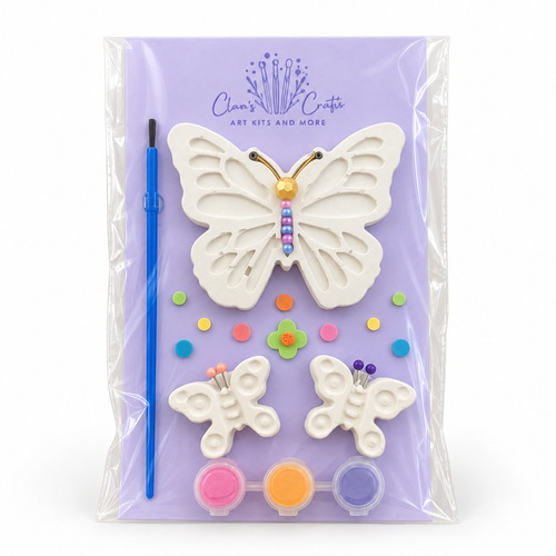 Butterfly Trio Paint-Your-Own Plaster Kit by Claire's Creatives