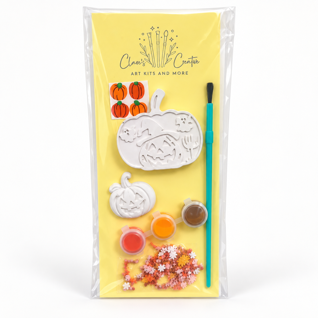 Halloween Pumpkin Paint-Your-Own Plaster Kit by Claire's Creatives