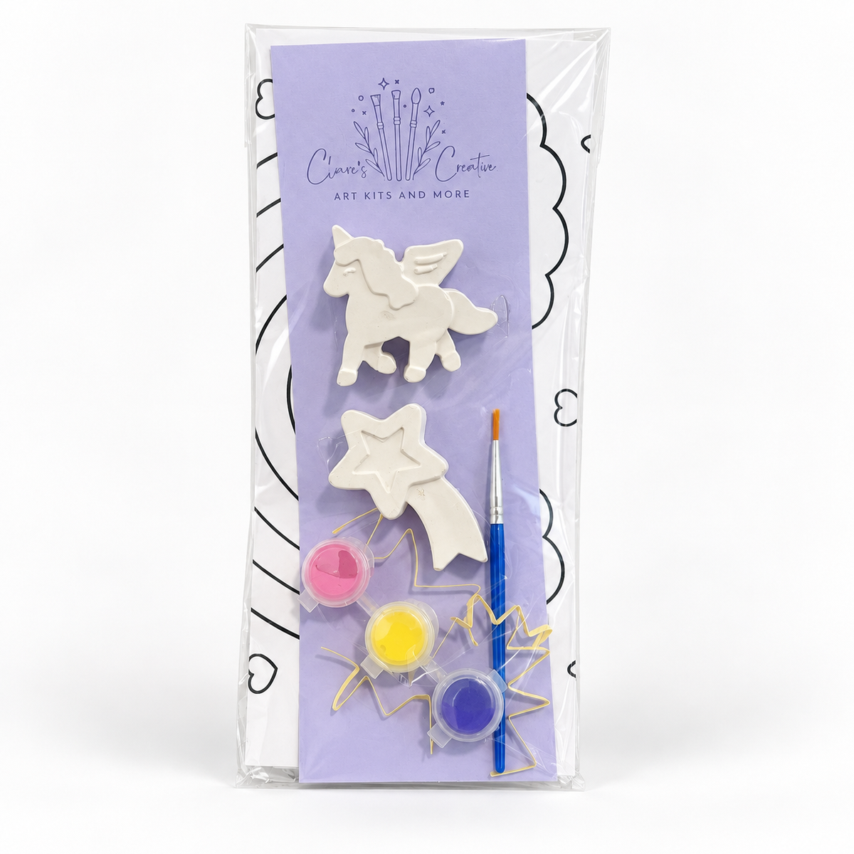 Pegasus & Shooting Star Paint-Your-Own Plaster Kit by Claire's Creatives