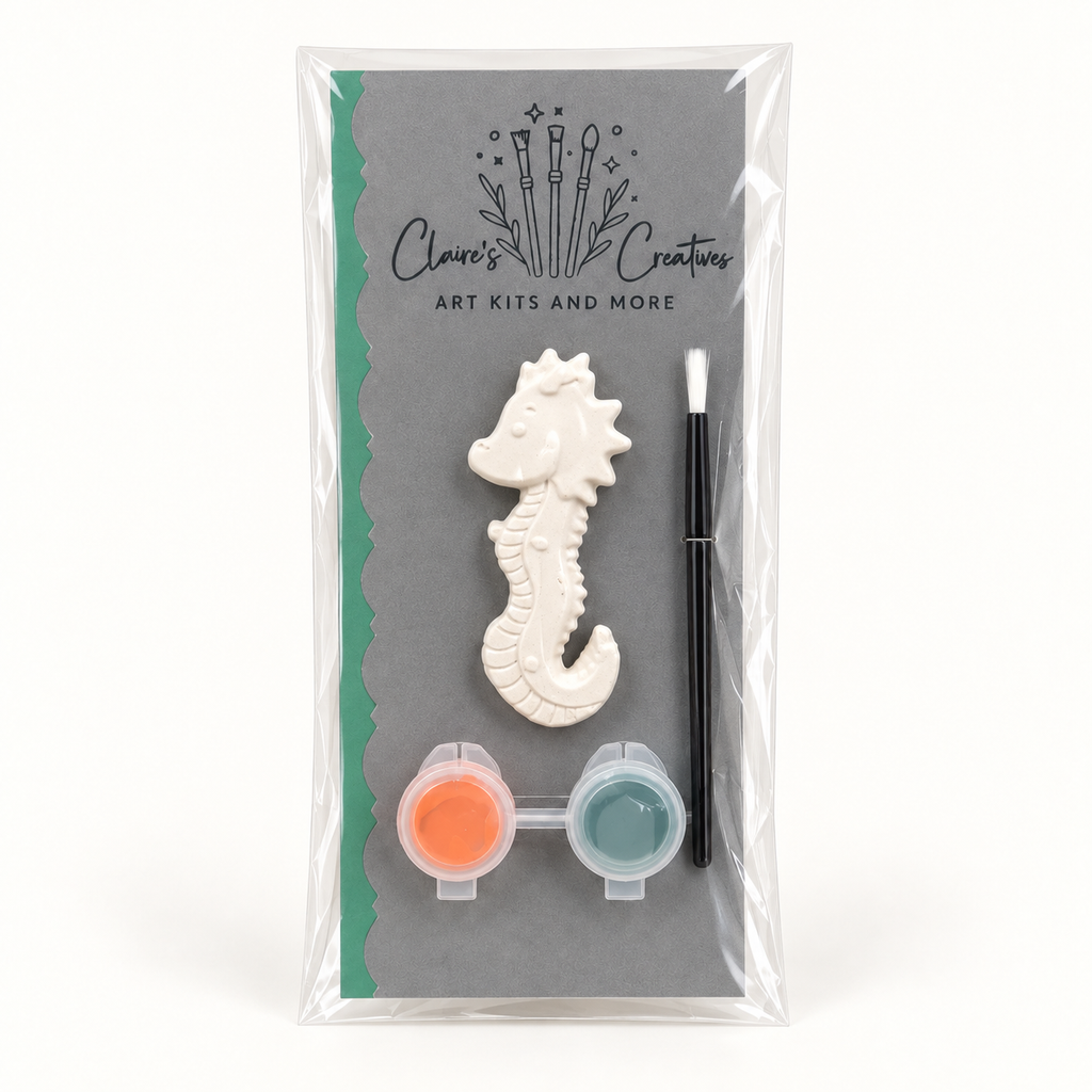 Seahorse Paint-Your-Own Plaster Kit by Claire's Creatives