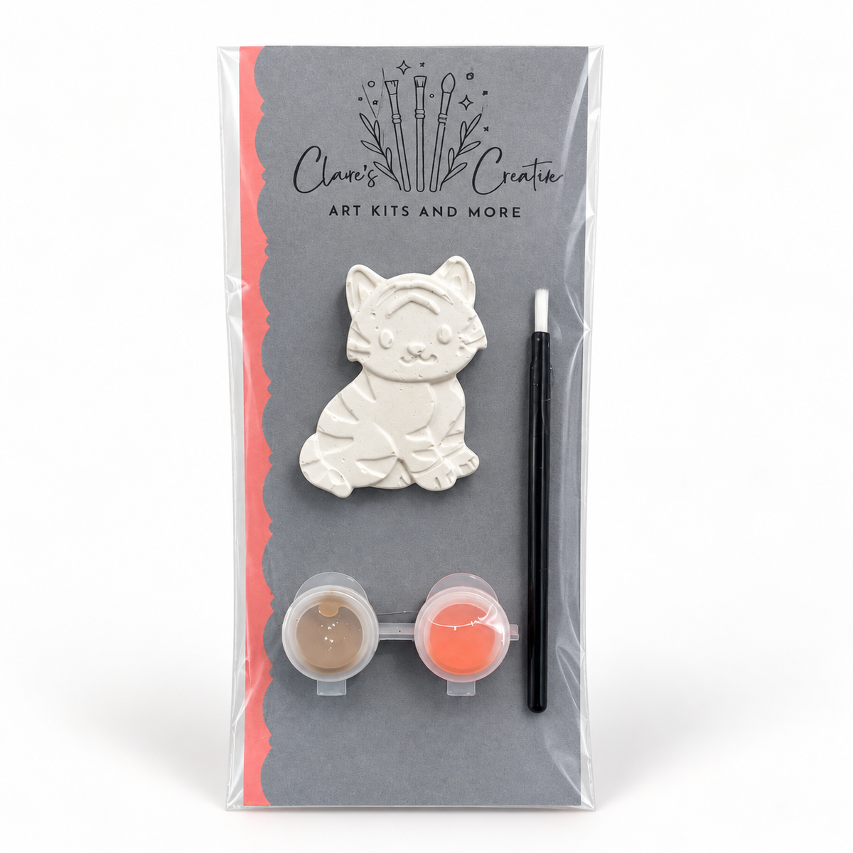 Striped Kitten Paint-Your-Own Plaster Kit by Claire's Creatives