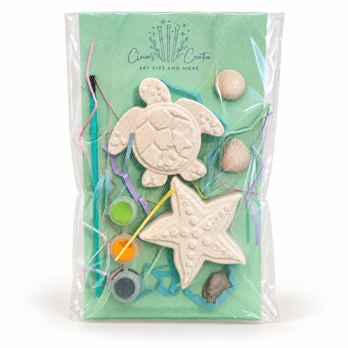 Turtle & Starfish Paint-Your-Own Plaster Kit by Claire's Creatives